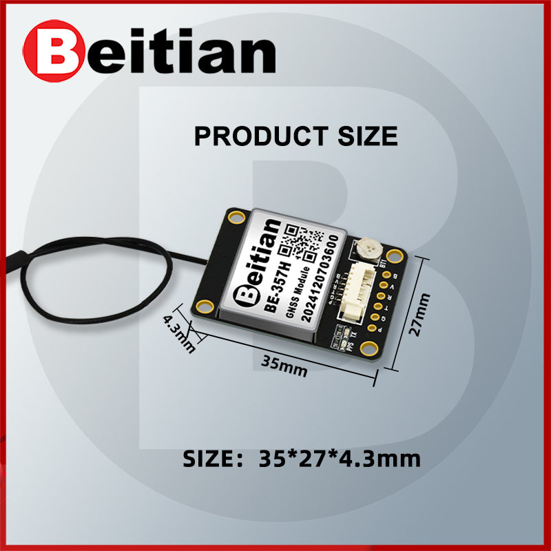 Beitian GLONASS GPS module + extra GLONASS GPS antenna TTL level 9600bps FLASH NMEA-0183 BN-357G 357P