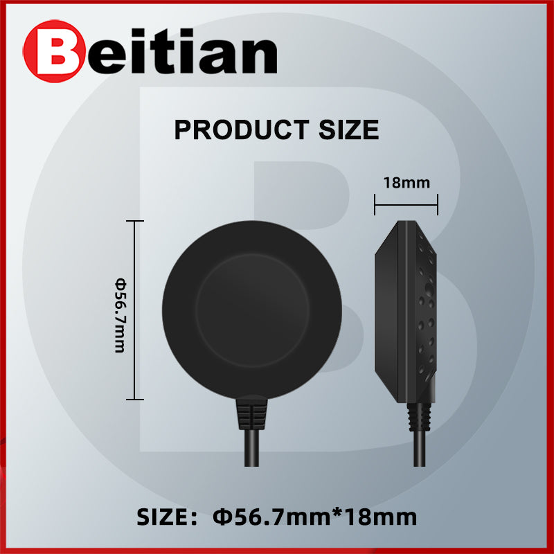 Beitian GPS Receiver Dual GLONASS RS-232 DB9  Serial Female USB Connector Waterproof No. 0 shell series