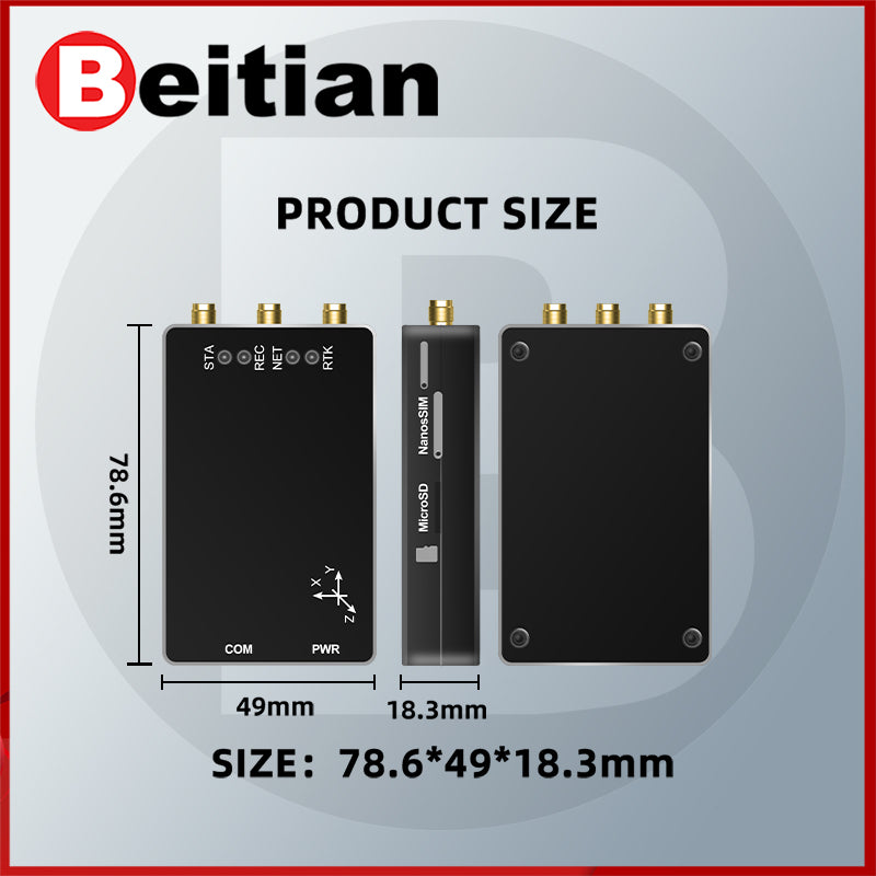 Beitian Network RTK directional GNSS receiver GNSS Module UM982/980+4G solution  BG-640 630