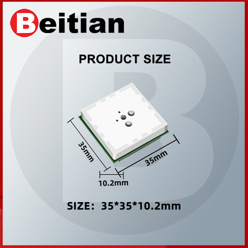 Beitian High Gain GPS Positioning Dual Feed Point Built-in GNSS Antenna BT-T032