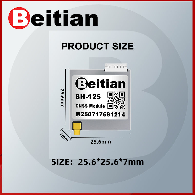 Beitian GPS module GLONASS GNSS base station timing BN-125 1PPS pulse-second BH-125