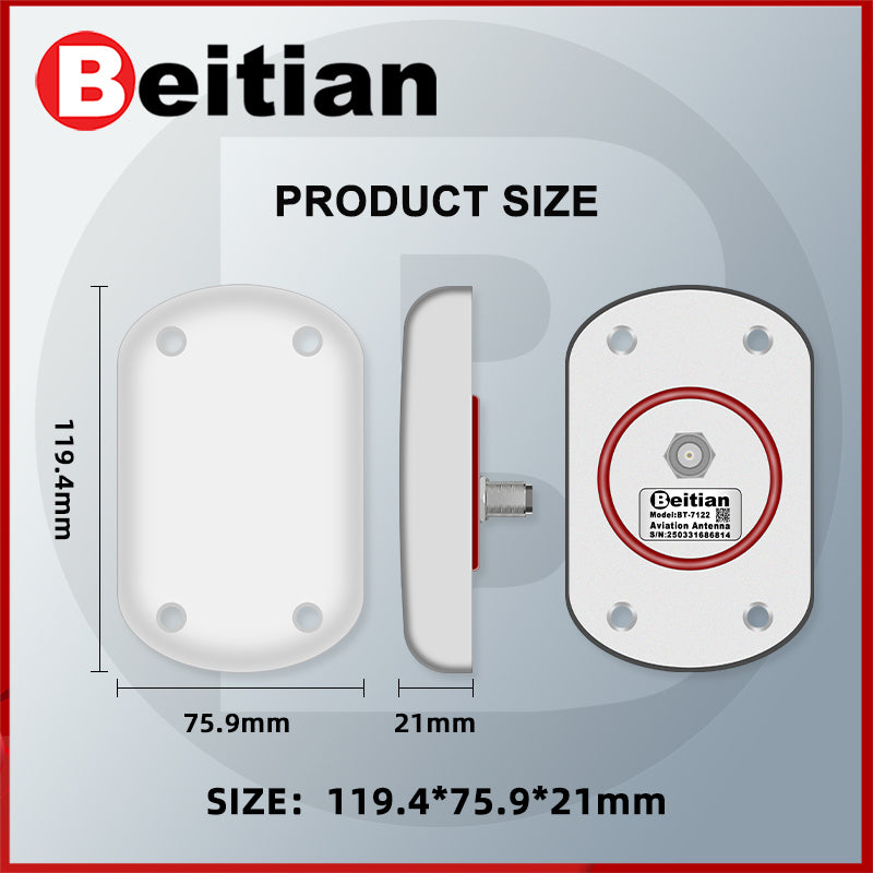 Beitian Aviation GNSS Antenna RTK Four-Star Multi-Frequency Beidou GPS Agricultural Machinery Vehicle Ship BT-7112