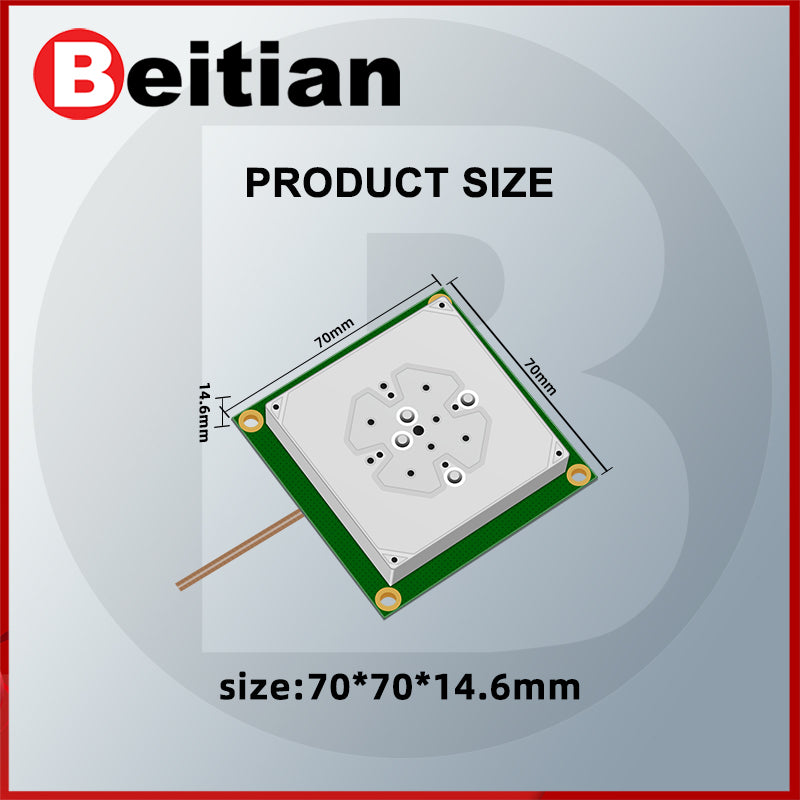 High-precision RTK five-star multi-frequency GPS L1B1 built-in ceramic antenna GNSS satellite positioning can be customized BT-T413