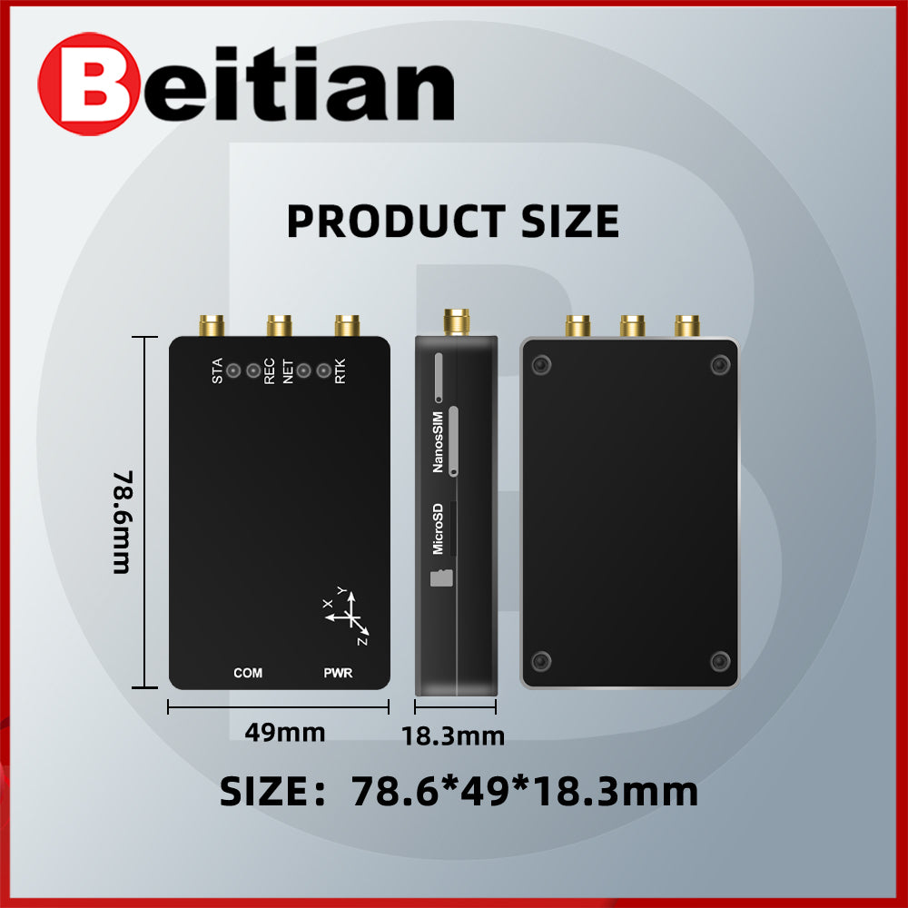 Beitian Network RTK directional GNSS receiver GNSS Module UM982/980+4G solution  BG-640 630