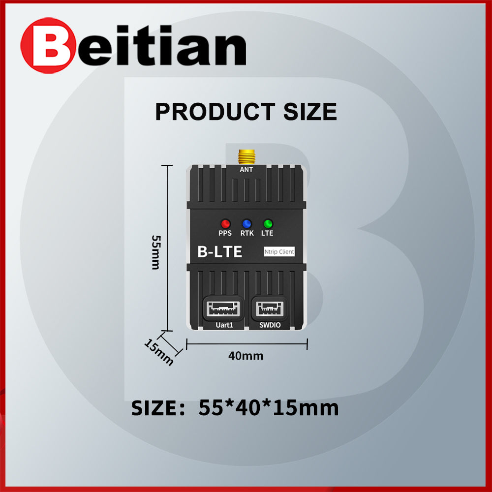 Beitian 30km long distance 4G communication data transmission radio module RTK GNSS receiver BT-B488