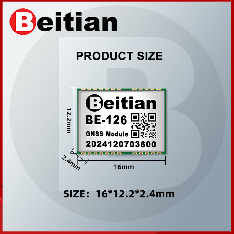 Beitian 10th generation small size GPS module supports BDS3 GNSS antenna customized BE-126 190