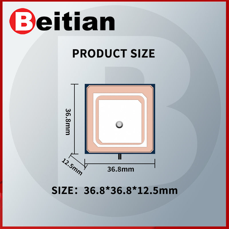 Beitian High Gain TPEX Control Connector TYPE Rg1.13 Cable GNSS Active Antenna BT-3320