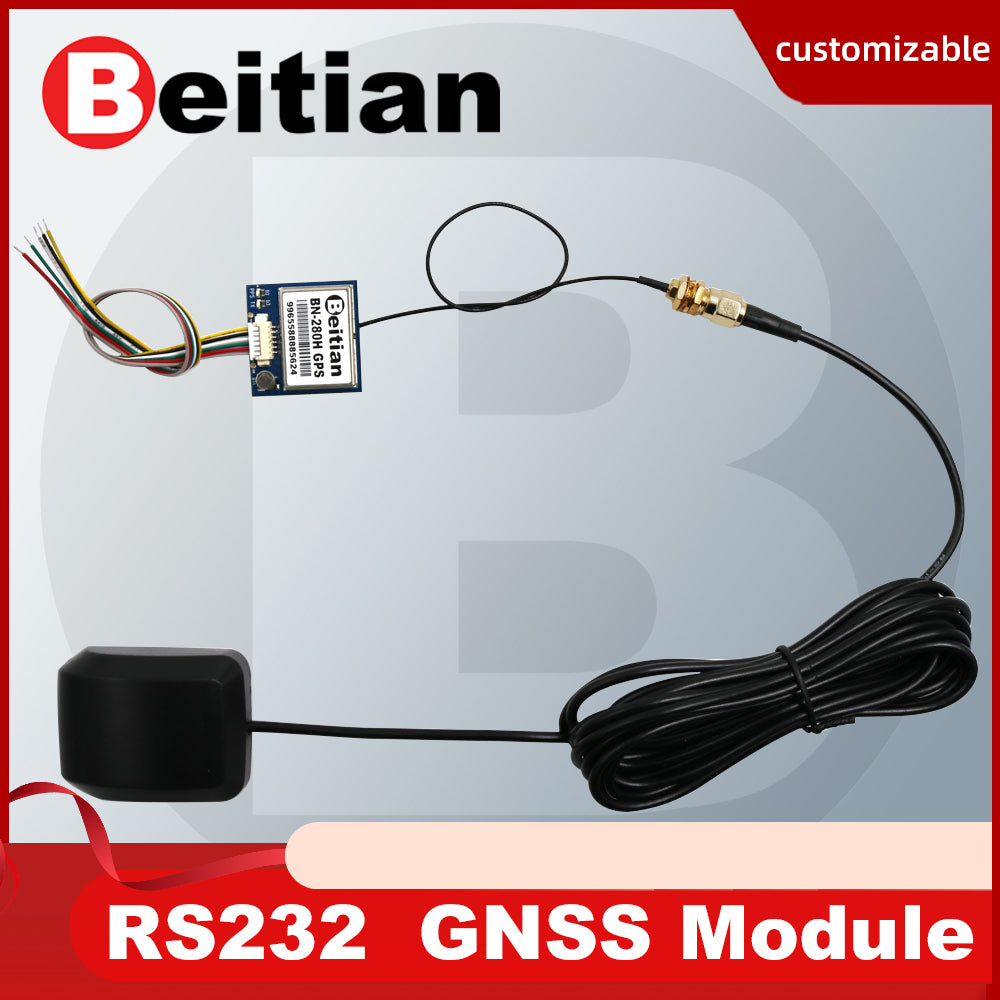 Beitian GNSS RS-232 NMEA-0183 GPS GLONASS Dual module with external GLONASS GPS antenna 4M FLASH BN-280H