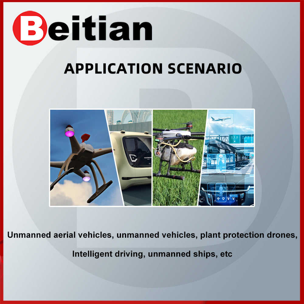 Beitian high precision GNSS module with antenna integrated for FPV Drone UAV centimeter UM980 RTK GNSS module BT-468 468E 468G
