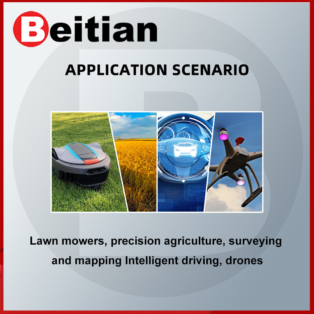 Beitian GNSS receiver UM982 high-precision RTK module full system positioning and orientation GPS BG-130