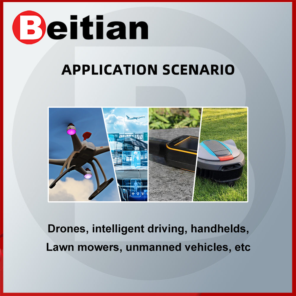 Beitian Drone Four-arm folding Helix Antenna Foldable Design Support Ubx SMA-J BT-564