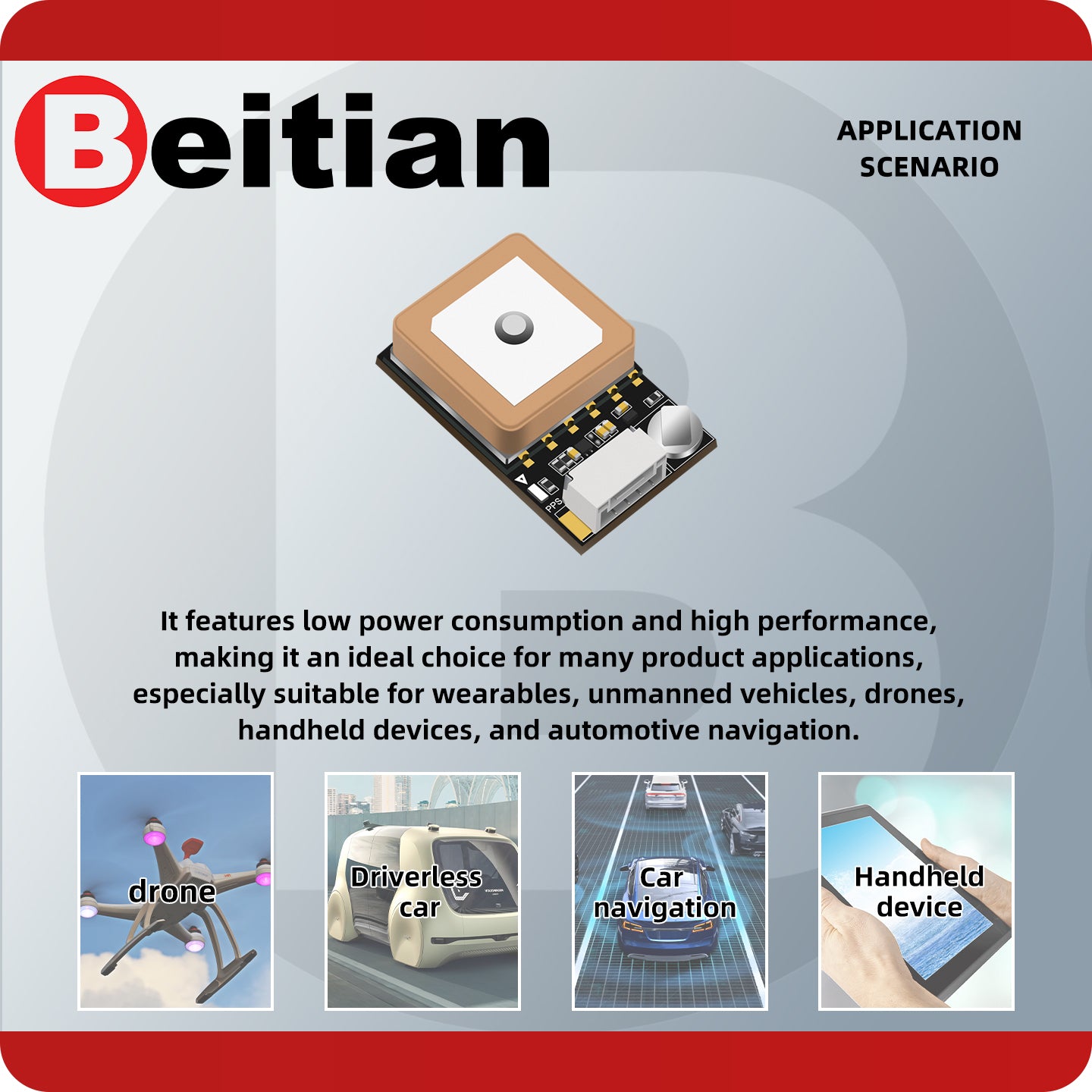 Beitian Built-in M10 10050 Chip Timing Antenna Fixed-wing GNSS High Po ...