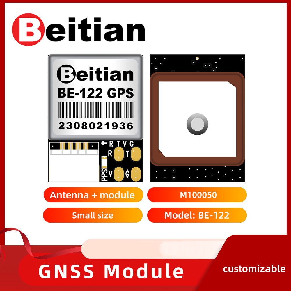 Beitian Welding Connector TTL Level GNSS Integrated Module Positioning Timing GPS Module BK-122 BE-122