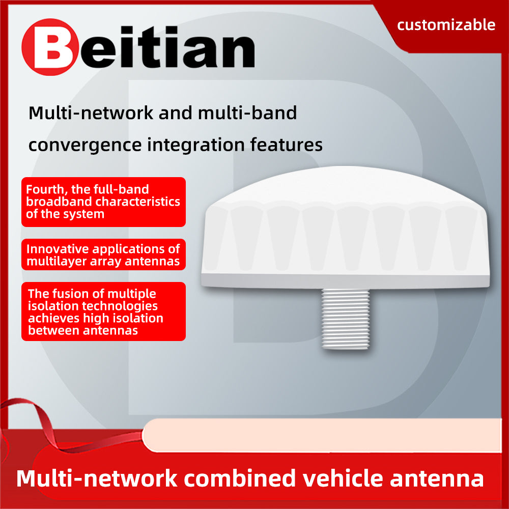 Beitian RTK GNSS multi-network wifi Bluetooth V2X 4g5g MIMO vehicle combination antenna BT-T372
