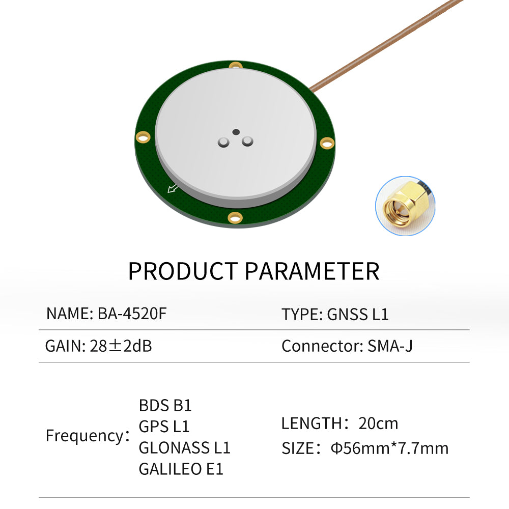 Beitian UAV M9N navigation and positioning four-star single-frequency GPS antenna 4520F series