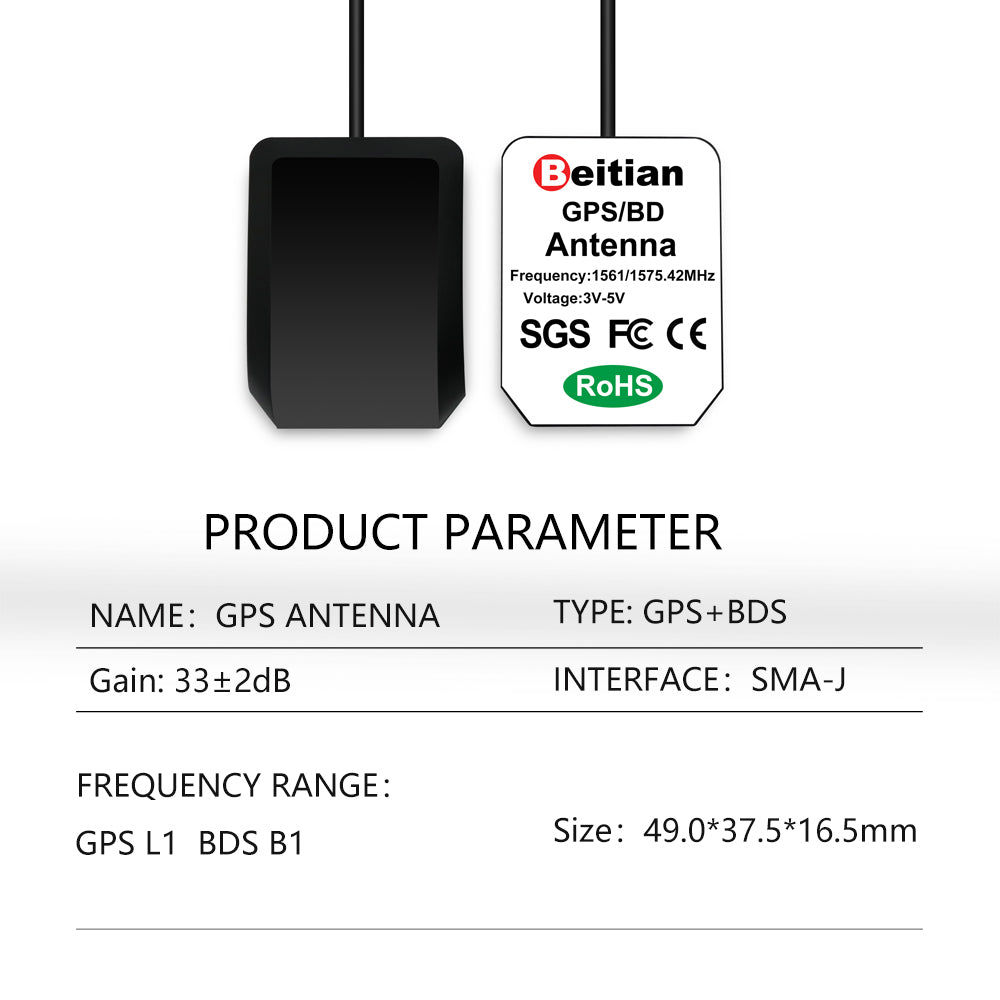 Beitian GLONASS GPS module + extra GLONASS GPS antenna TTL level 9600bps FLASH NMEA-0183 BN-357G 357P