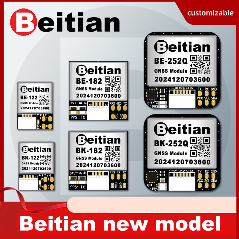 Beitian Integrated antenna GNSS chip Ultra-low power GNSS module 252 182 122series