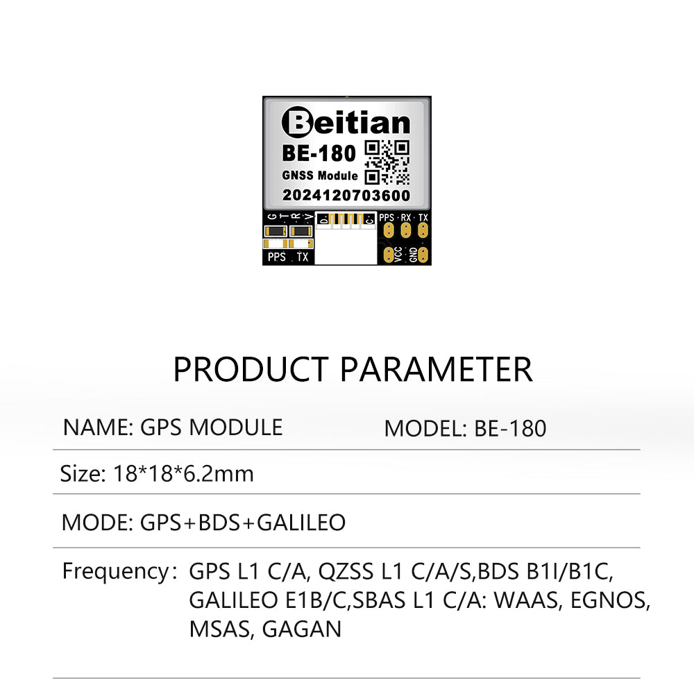 Beitian TTL GNSS Receiver For Track GPS Module Ninth And Tenth Generation GPS Module Series