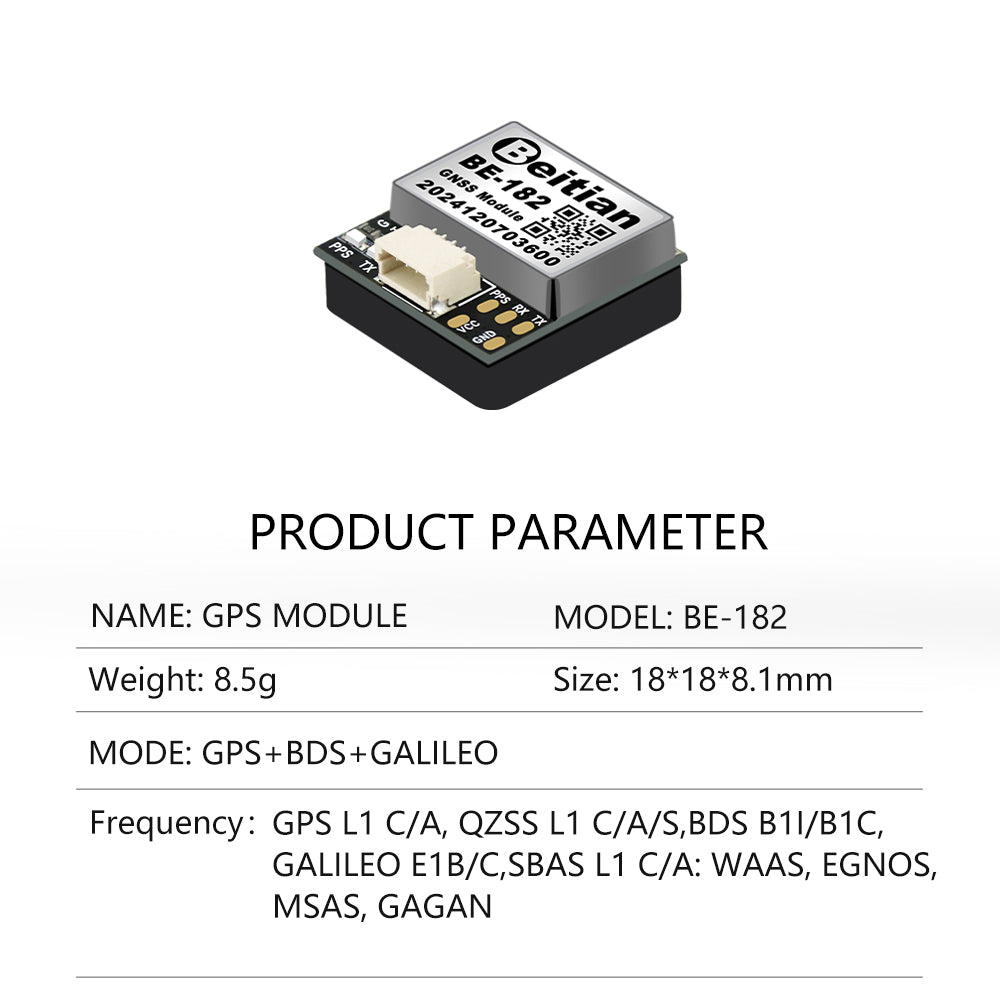 Beitian Integrated antenna GNSS chip Ultra-low power GNSS module 252 182 122series