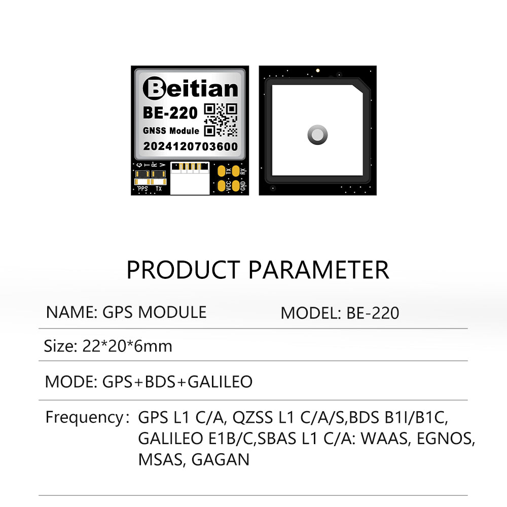 Beitian TTL GNSS Receiver For Track GPS Module Ninth And Tenth Generation GPS Module Series