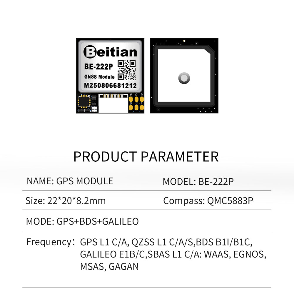Beitian TTL GNSS Receiver For Track GPS Module Ninth And Tenth Generation GPS Module Series
