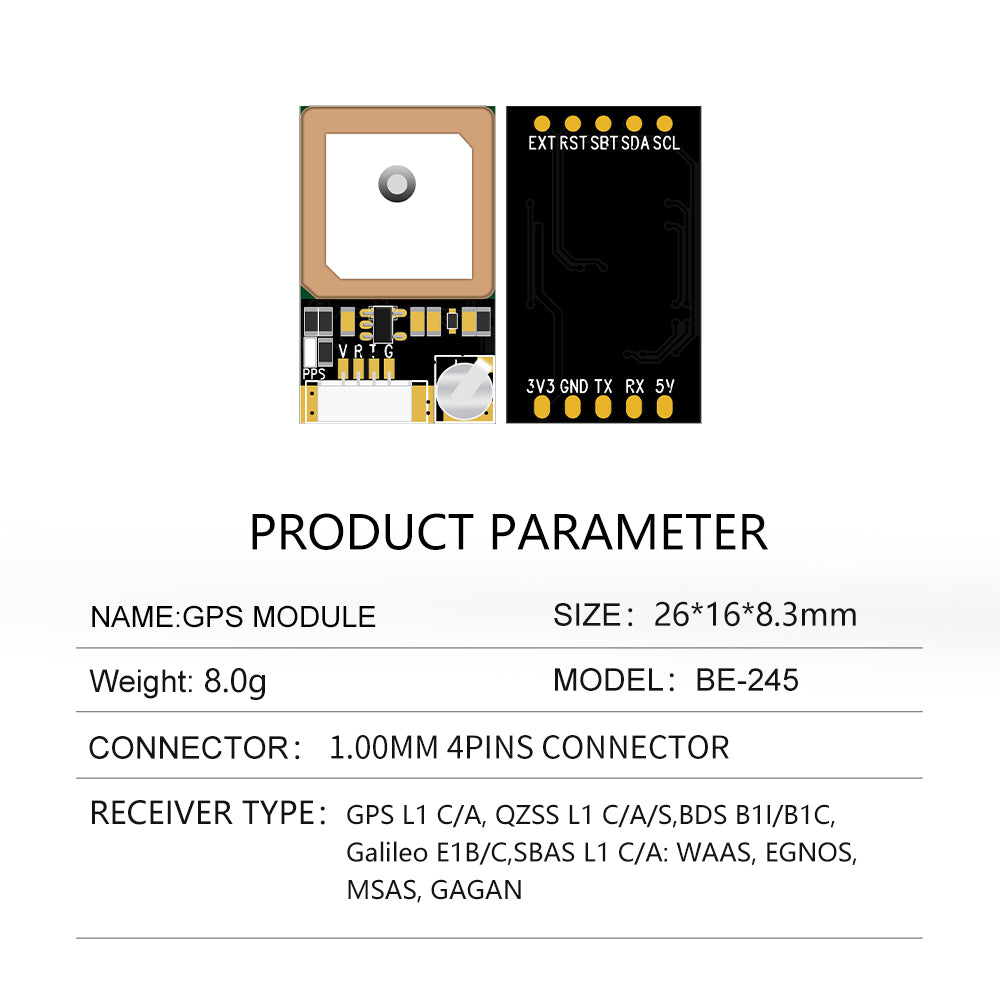 Beitian 10th generation GPS module antenna positioning cross-machine fixed-wing BE-245