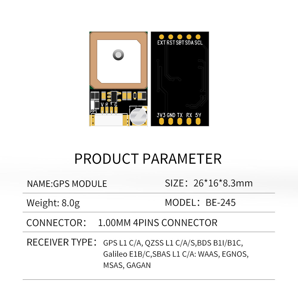 Beitian 10th generation GPS module antenna positioning cross-machine fixed-wing BE-245