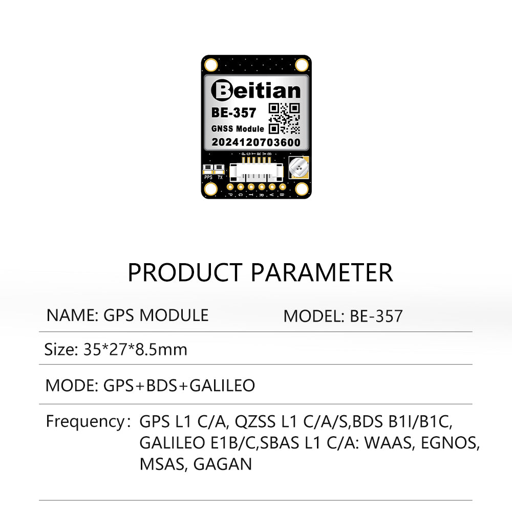 Beitian TTL GNSS Receiver For Track GPS Module Ninth And Tenth Generation GPS Module Series