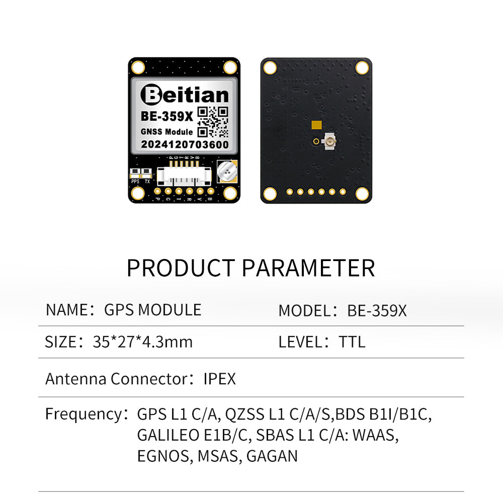 Beitian GPS split module GMOUSE Beidou antenna flight control GNSS timing navigation positioning module BE-289