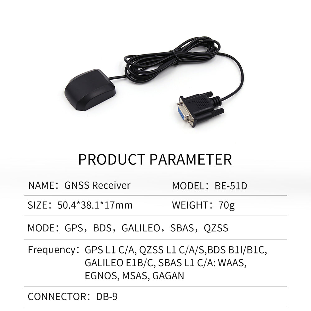 Beitian M9140 M10050 external GPS receiver multi-mode antenna gnss Beidou GMOUSE timing positioning BE-50D