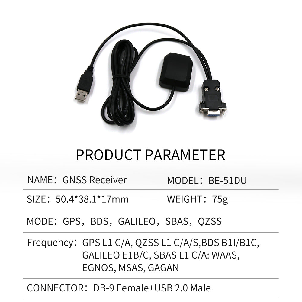 Beitian M9140 M10050 external GPS receiver multi-mode antenna gnss Beidou GMOUSE timing positioning BE-50D