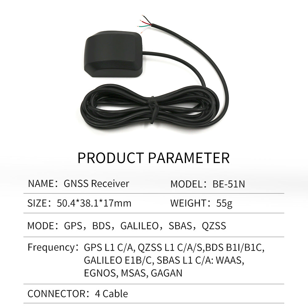 Beitian M9140 M10050 external GPS receiver multi-mode antenna gnss Beidou GMOUSE timing positioning BE-50D