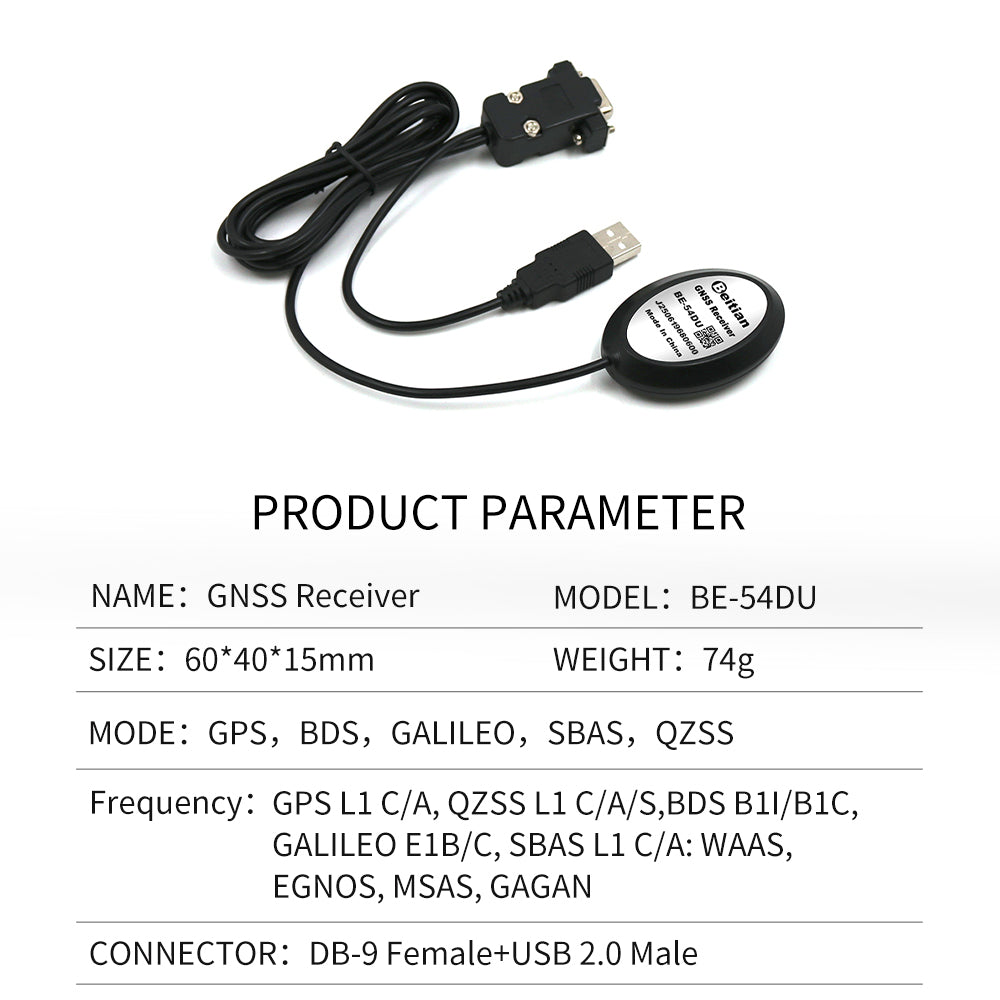 Beitian M9140 M10050 external GPS receiver multi-mode antenna gnss Beidou GMOUSE timing positioning BE-50D