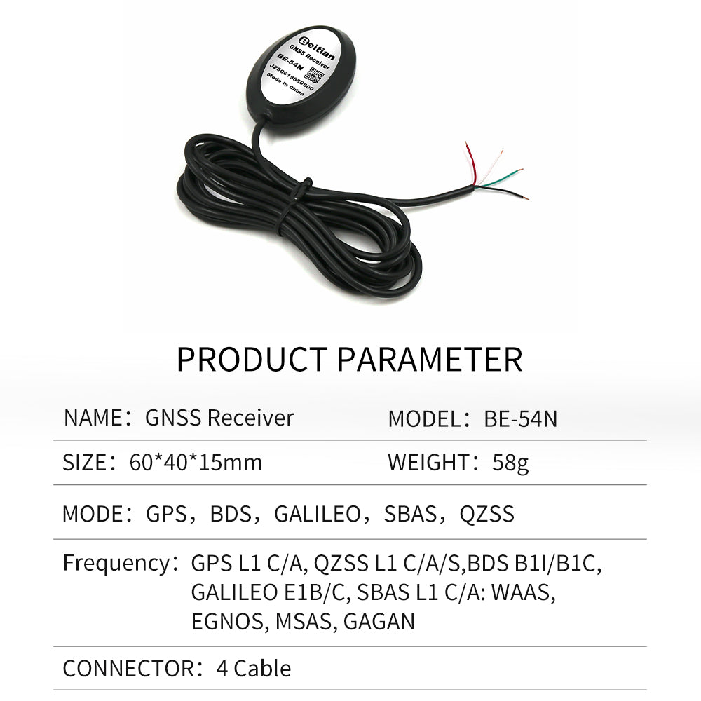 Beitian M9140 M10050 external GPS receiver multi-mode antenna gnss Beidou GMOUSE timing positioning BE-50D