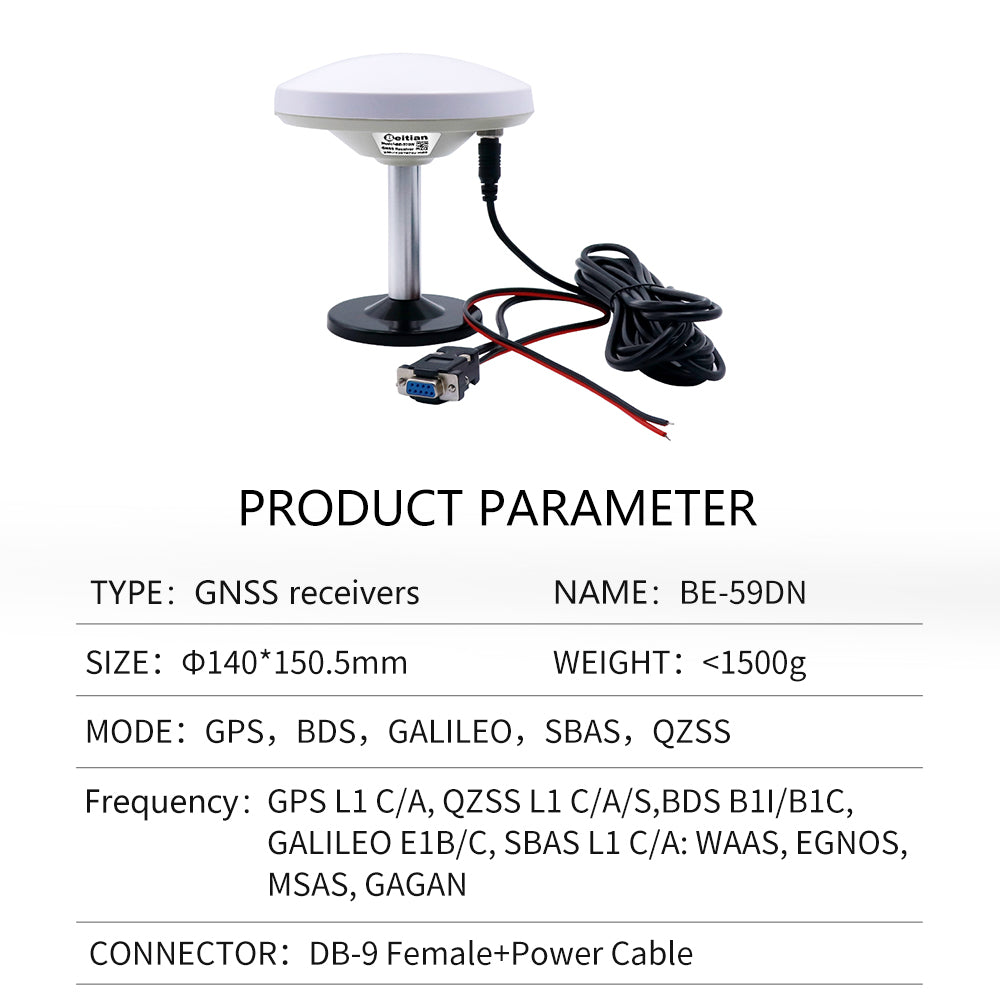 Beitian GPS mushroom head receiver M90SD Base GNSS Beidou various serial port built-in module antenna BE-29D