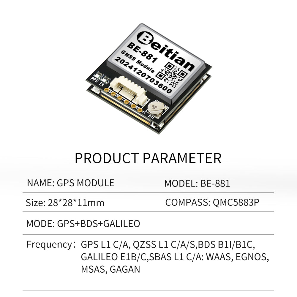 Beitian TTL GNSS Receiver For Track GPS Module Ninth And Tenth Generation GPS Module Series