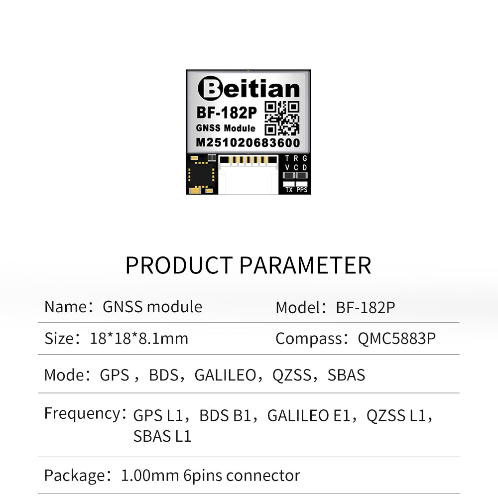 Beitian Beidou GPS + antenna module GNSS flying machine flight control drone FPV model aircraft fixed wing