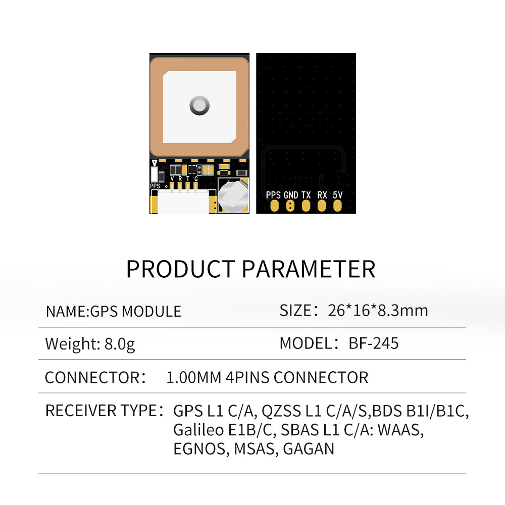 Beitian 10th generation GPS module antenna positioning cross-machine fixed-wing BE-245