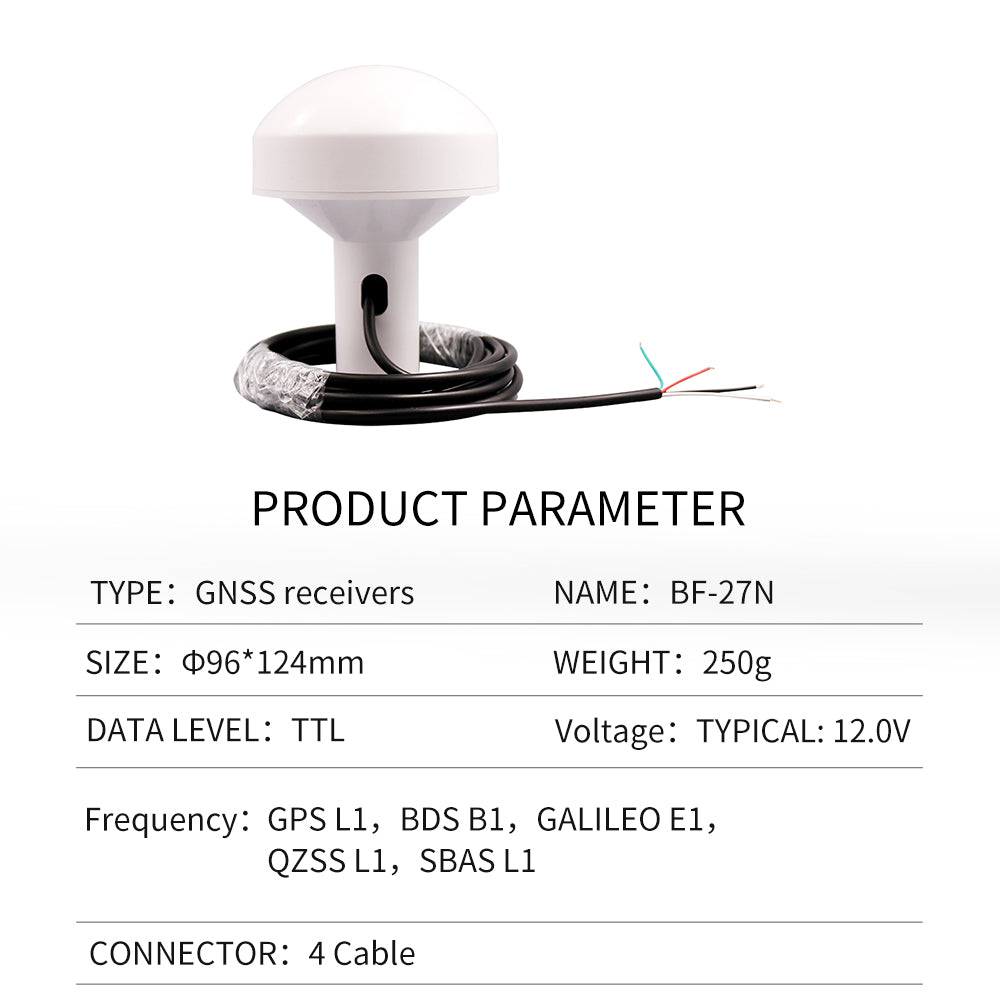 Beitian's new GPS mushroom head receiver ceramic chip AIS navigation timing Beidou GNSS module BF-27D