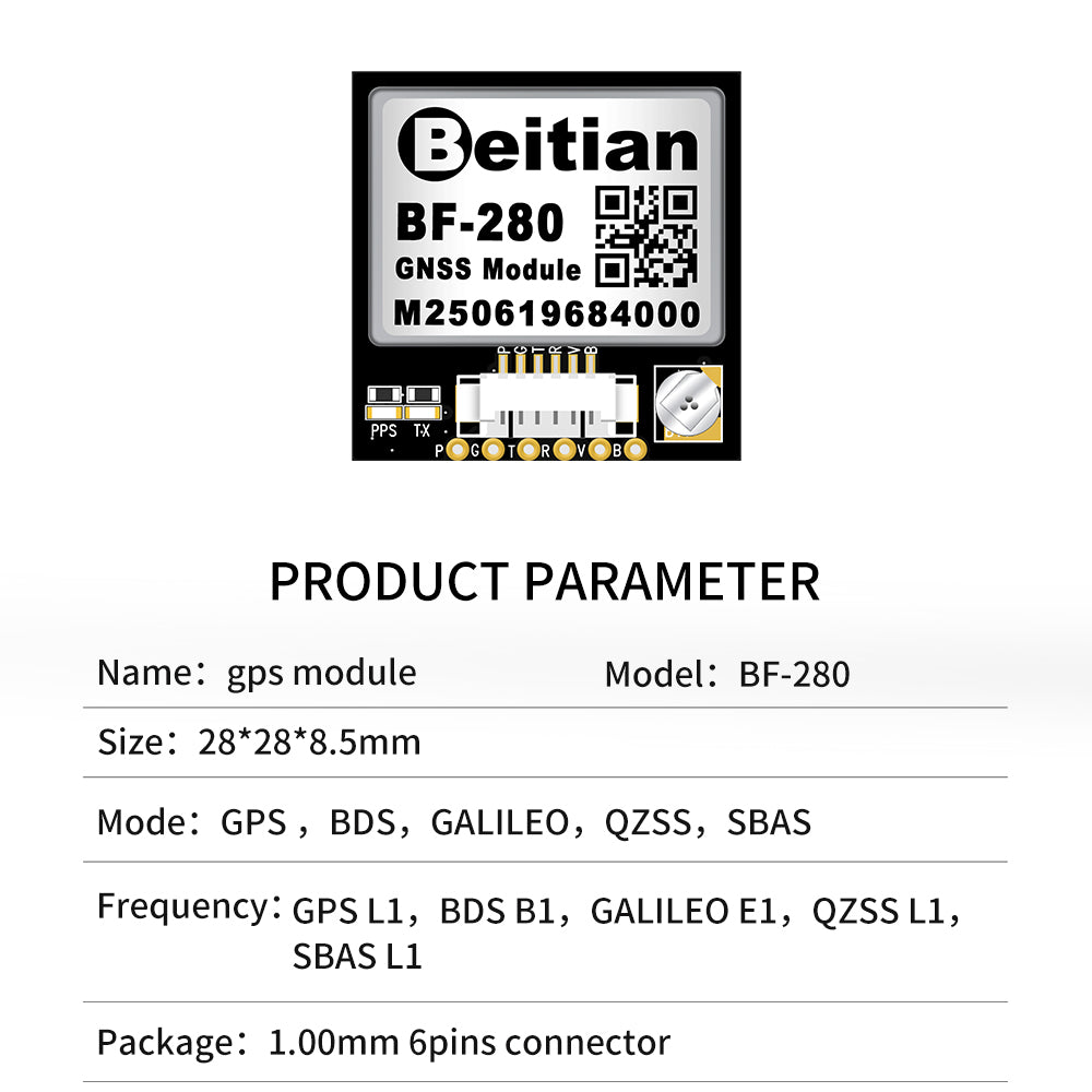 Beitian Beidou GPS + antenna module GNSS flying machine flight control drone FPV model aircraft fixed wing