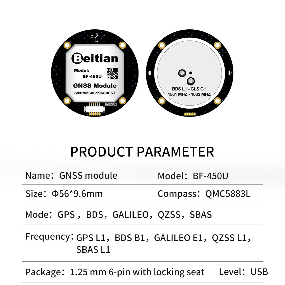Beitian Designed with GPS GLONASS Module Compass QMC5883 450 series