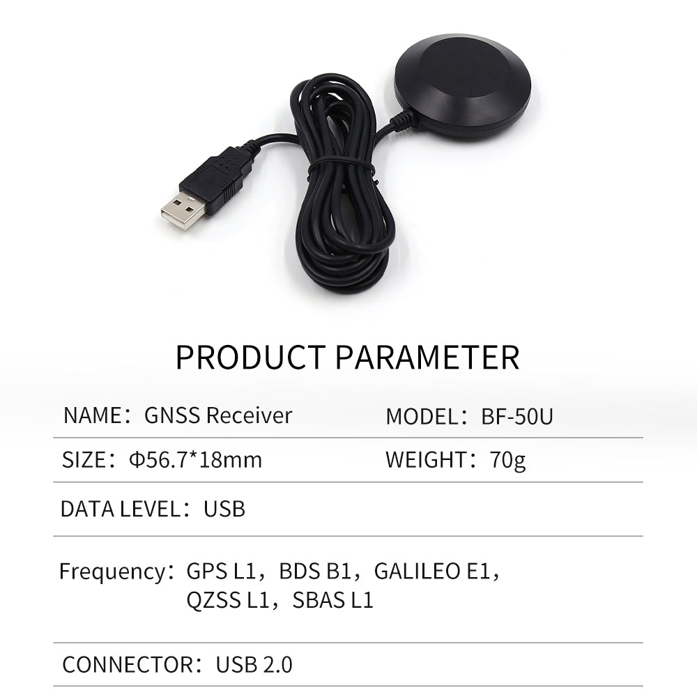 Beitian new DB9 serial port GPS receiver USB Beidou navigation module antenna industrial computer BF-50D