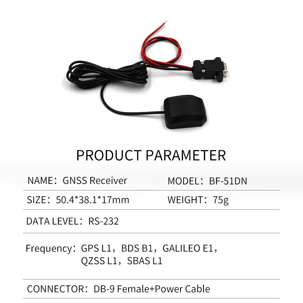 Beitian new DB9 serial port GPS receiver USB Beidou navigation module antenna industrial computer BF-50D