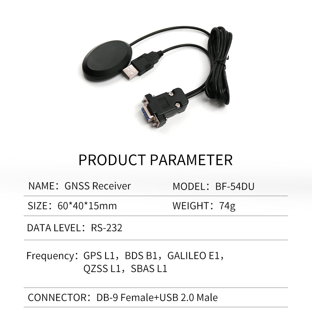 Beitian new DB9 serial port GPS receiver USB Beidou navigation module antenna industrial computer BF-50D