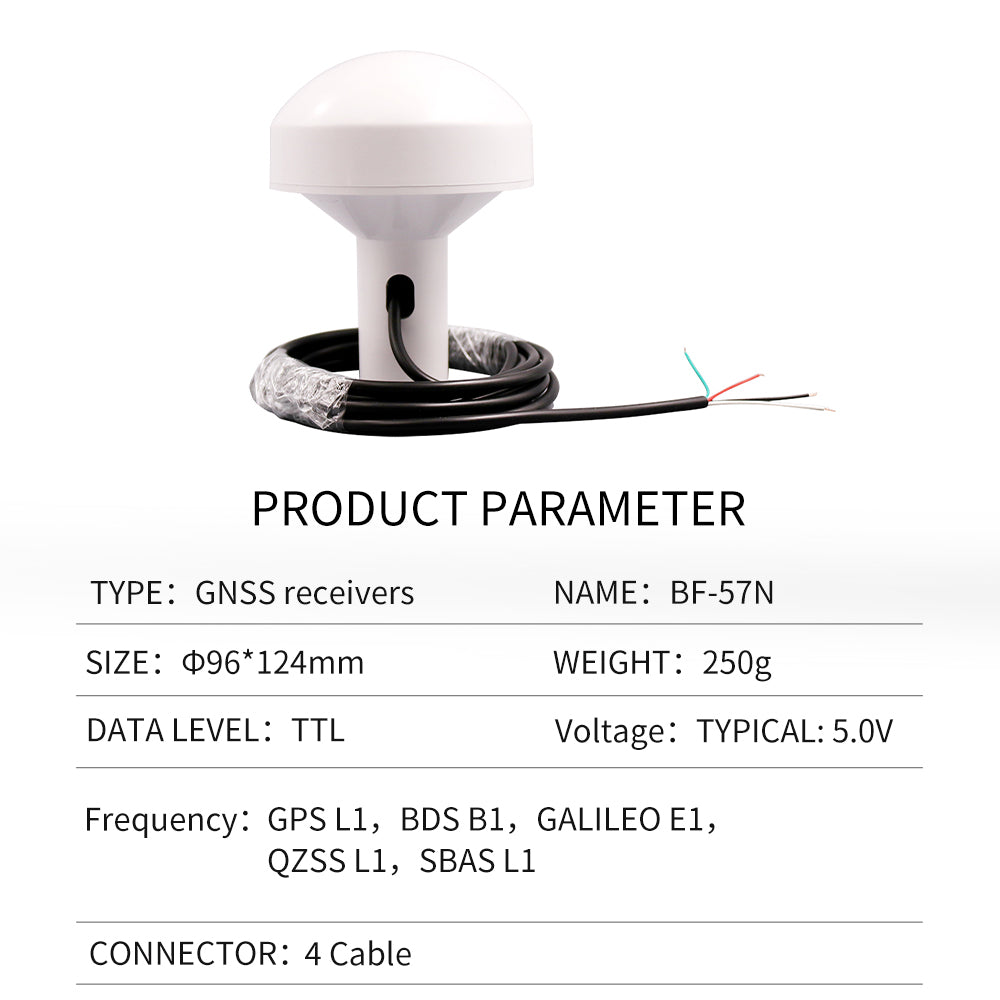Beitian's new GPS mushroom head receiver ceramic chip AIS navigation timing Beidou GNSS module BF-27D