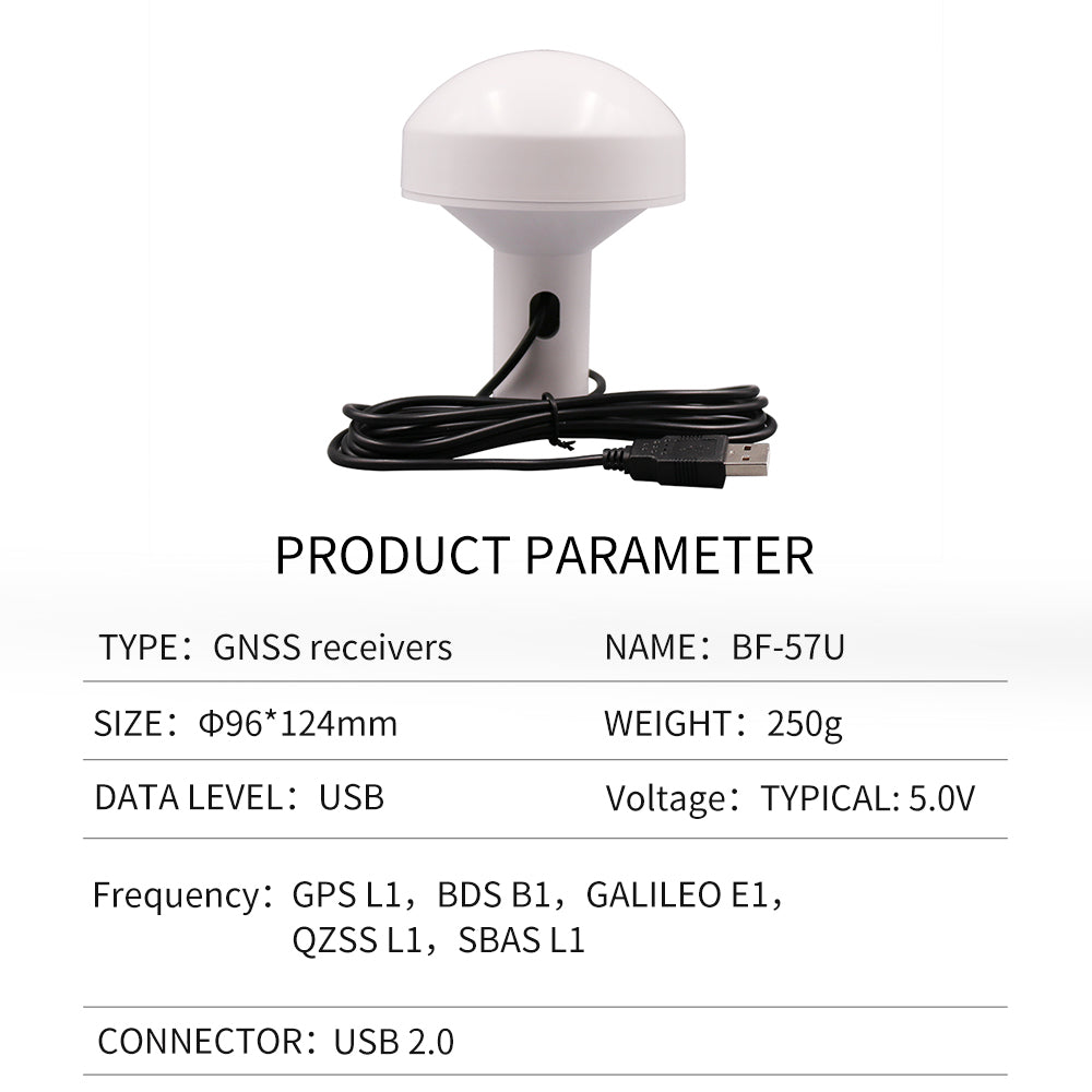 Beitian's new GPS mushroom head receiver ceramic chip AIS navigation timing Beidou GNSS module BF-27D