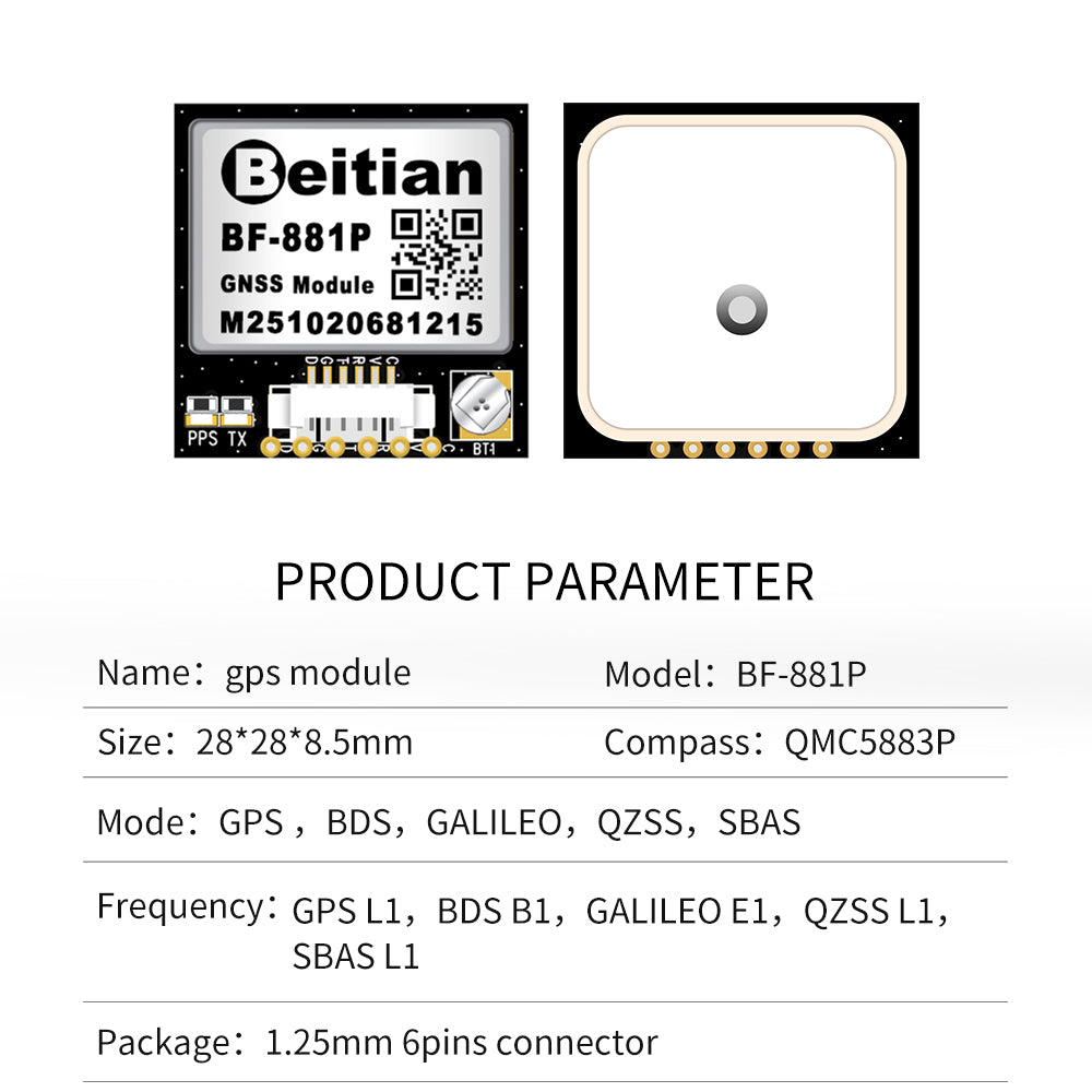 Beitian Beidou GPS + antenna module GNSS flying machine flight control drone FPV model aircraft fixed wing