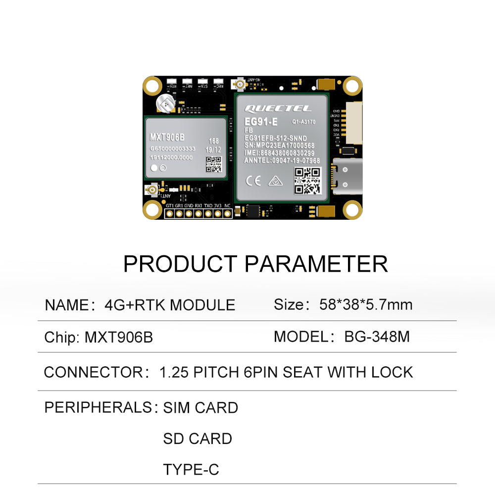 Beitian UM982/980 ZED-F9P module + 4G communication + Qianxun CORS account RTK GNSS board