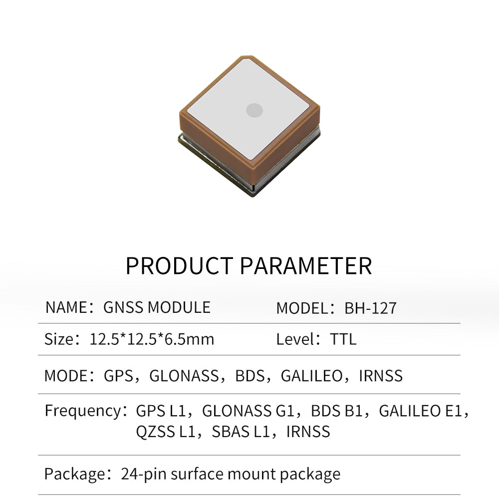 Beitian Patch Type GNSS handheld device GPS module with ceramic antenna UBX M10050 chip  BE-166