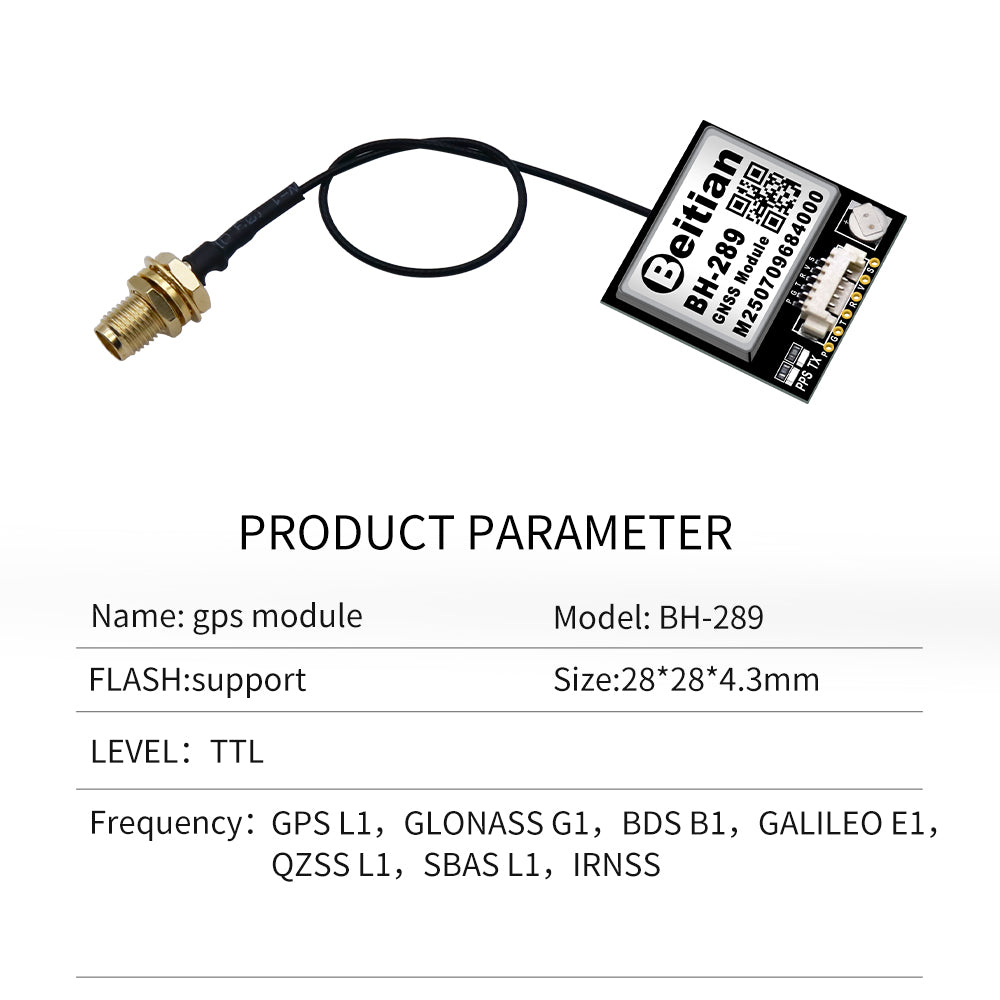 Beitian GPS split module GMOUSE Beidou antenna flight control GNSS timing navigation positioning module BE-289
